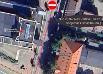 Birželio 18 d. Marijampolėje – eismo ribojimai Kauno gatvėje