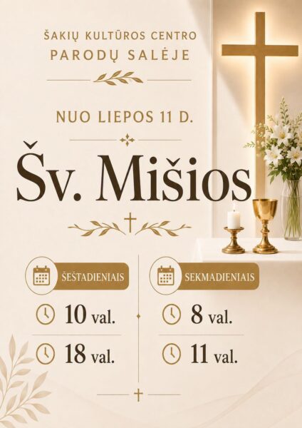 Šv. Mišios | Šakių kultūros centras