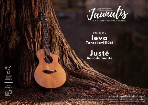 VASAROS VAKARAS TERASOJE: kviečia projektas „Jaunatis“ - Ieva Taraskevičiūtė, Justė Baradulinaitė
