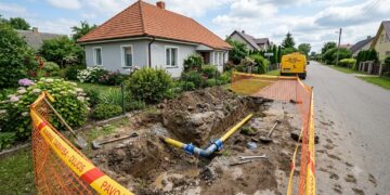 Incidentas Vilkaviškyje: Gėlių gatvėje skubiai sandarintas nutrauktas dujų vamzdis