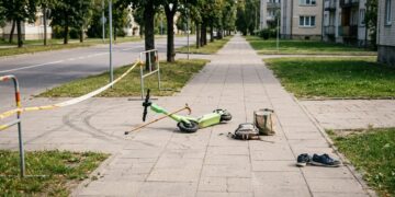 Nelaimė Kazlų Rūdoje: nepilnametės vairuojama elektrinė mikrojudumo priemonė sužalojo senjorą