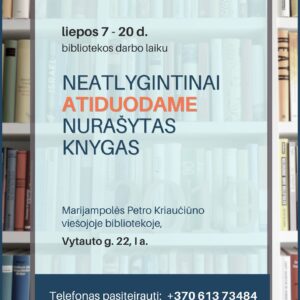Nurašytų knygų atidavimas