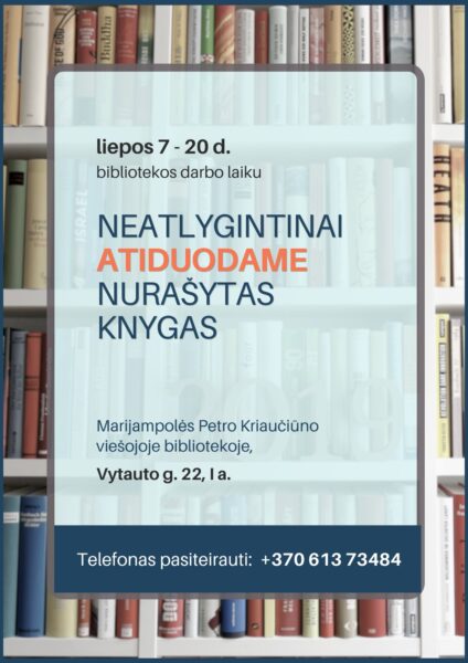 Nurašytų knygų atidavimas