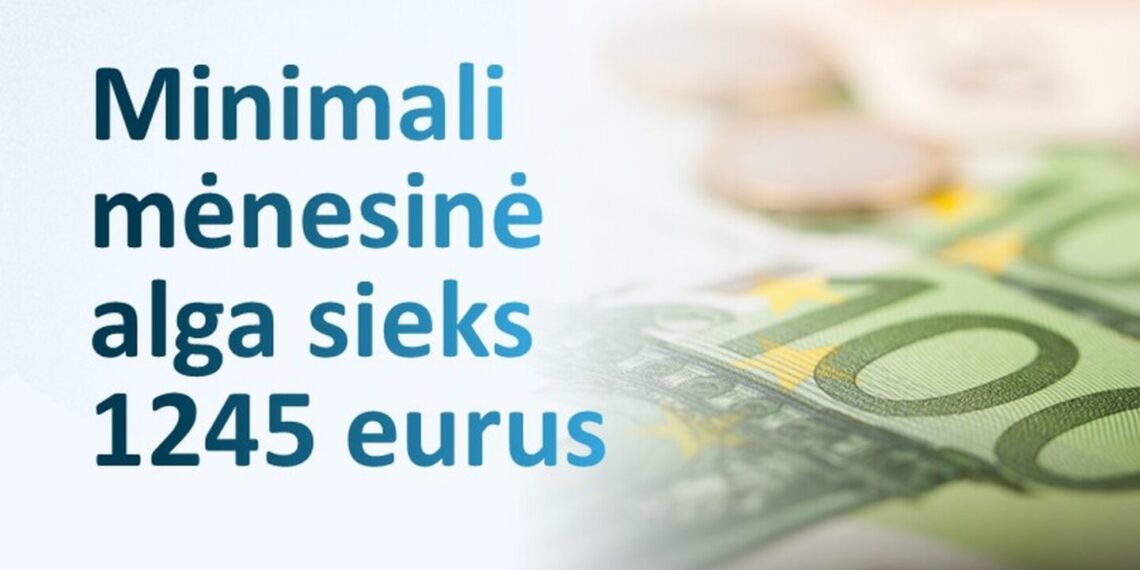 MMA kitąmet didės 92 eurais ir sieks 1245 eurus „ant popieriaus“