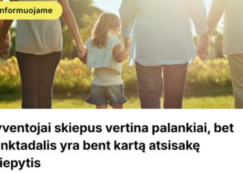 Gyventojai skiepus vertina palankiai, bet penktadalis yra bent kartą atsisakę skiepytis